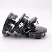 FT&C 4 PCS 63mm 2.5" ABS Aluminum Black Car Custom Hub Wheel Center Centre Caps Cover 5QW99TRMAA