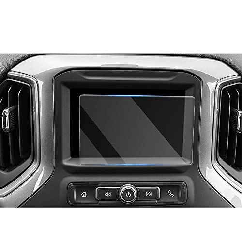 Image of CDEFG 2022 2023 Silverado Screen Protector for 2023 Silverado / 2022 2023 GMC Sierra 1500 7 inch Touchscreen Protector Navigation Display Tempered Glass Screen Protector 2022 2023 Silverado Accessories