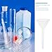 Alipis 12pcs 75mm Laboratory Plastic Funnels Set, Pp Material Scientific Filling Funnels with Triangular Design for Liquid Transfer and Powder Pouring in Lab and Industrial Use