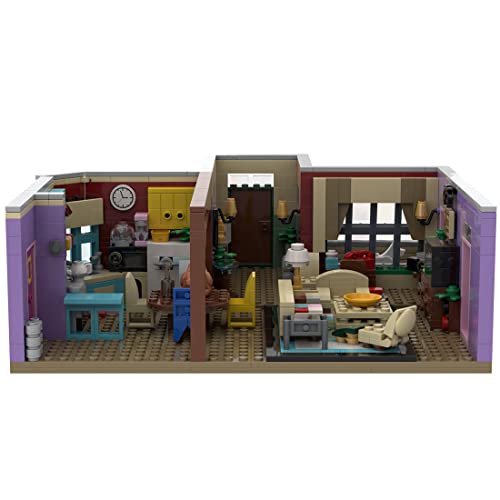 Spide 894 Teile Friends-Monicas Zimmer Bausteine Modellbausatz, Die Fernsehserie MOC Bausteine Spielzeug, Kompatibel mit… – Bild 5