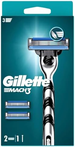 Gillette Mach3 Tıraş Makinesi + 2 Adet Yedek Tıraş Bıçağı — Amazon ürün görseli