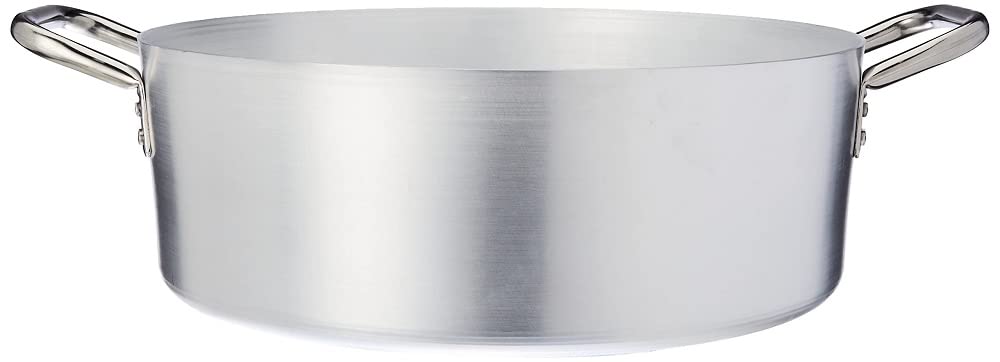 - Pentole Agnelli - Cacerola Baja de Aluminio - INOX con 2 Asas