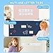 Classroom Magnetic Letter Tiles for Phonics and Spelling-JoyCat 234 Foam Alphabet Tiles Magnetic Letters with Double-Side Magnet Board and Compartment Storage Case