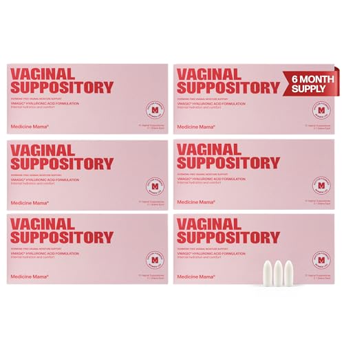 Image of VMAGIC Vaginal Suppository by Medicine Mama - Feminine Moisturizer with Hyaluronic Acid to Help Provide Moisture - 6 Pack (10 Suppositories Each)