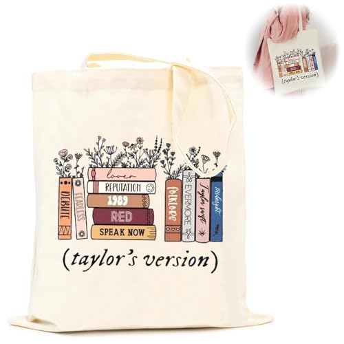 Bolsa de Tela Impresa TS Album - Bolsa de Transporte para Mujer,...