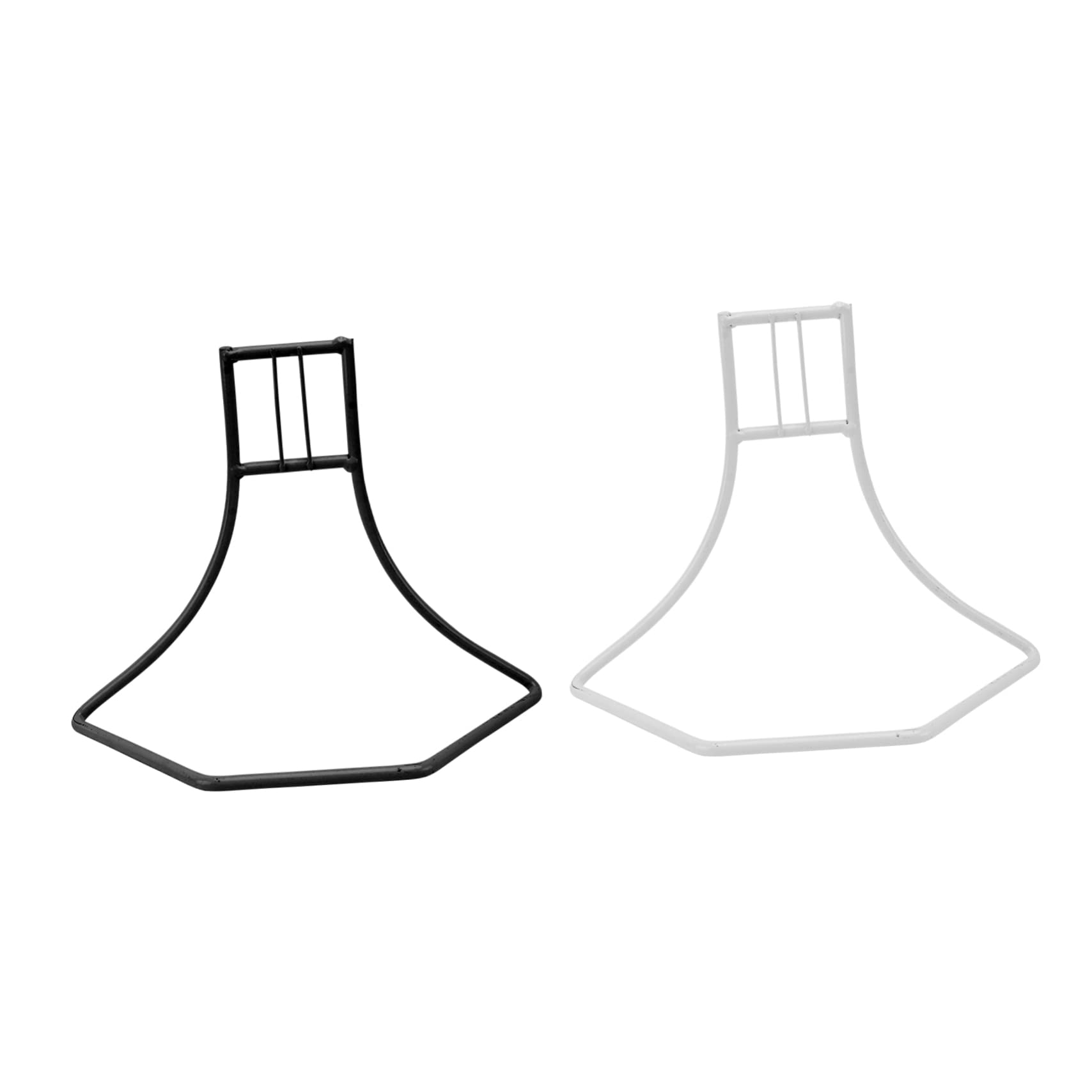 Mikikit 2Pcs Hamster Exercise Wheel Brackets Iron Stands for Pet Running to Easy to Install Stable Base No Noise and for Small Animals