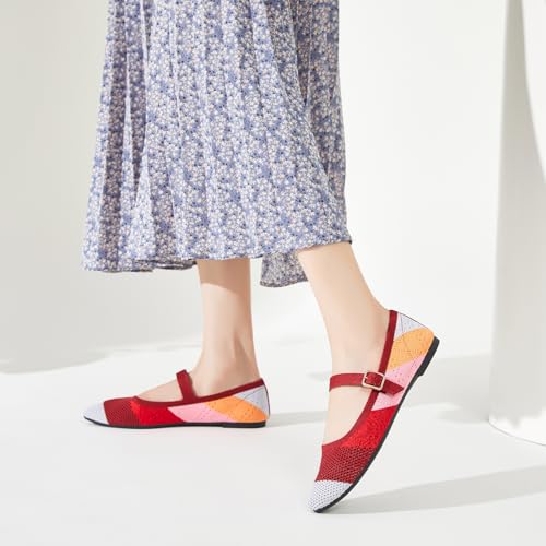 Image of Women's Ballet Flat Mary Jane Flats Slip on Laides Dress Flats with Strap