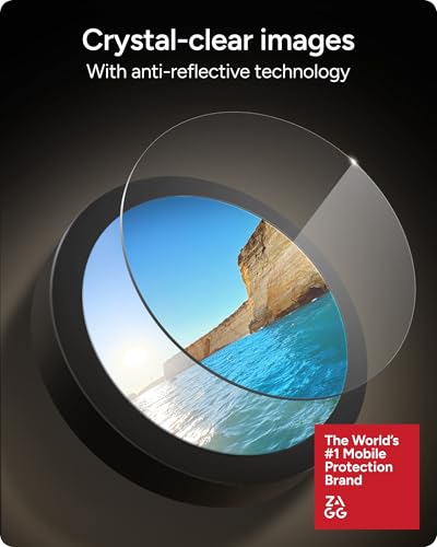 Image of ZAGG Glass Elite Anti-Reflective Samsung Galaxy Z Fold7 Camera Lens Protector - Anti-Glare Technology, Maximum Impact & Scratch Resistance, InvisibleShield, Smudge-Free Surface, Recycled Materials