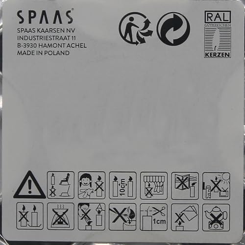 SPAAS 12 Maxi Teelichter, ± 10 Stunden - Cotton Blossom, D 58 mm x H 24 mm, Beige