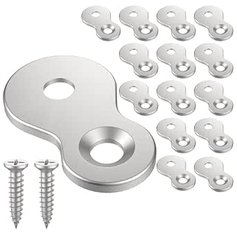 15 Pcs Desktop Fasteners, Heavy Duty Figure 8 Table Top Fasteners