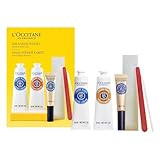 L'OCCITANE Shea Mani Pedi Set: Soften, Moisturize and Comfort Skin, Set Includes Shea Butter Hand Cream, Foot Cream, Nail & Cuticle Oil, Gift Set