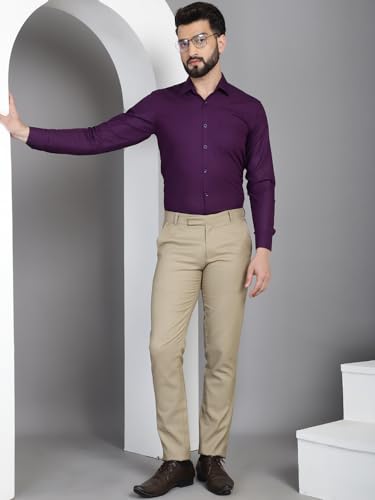 Image of Indian Needle Men's Solid Regular Fit Shirt