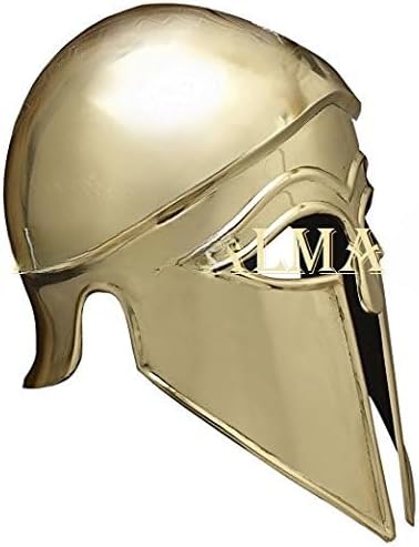 Brass Italo Corinthian Helmet - Brass - One Size by NauticalMart