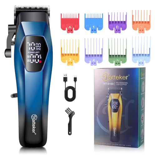 HATTEKER HT-6160 Professional Hair Clipper, 7000 RPM High-Speed M...