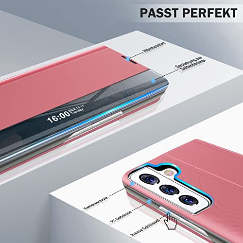 Coque cuir rigide Galaxy S23 5G rabat Clear View haut de gamme - 5