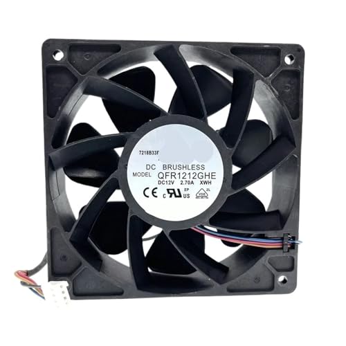 Ventilateur 120mm 6000 tr/min QFR1212GHE refroidissement pour refroidissement de serveurs 12V 38mm