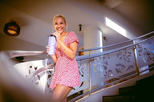 Civago 30 Oz Insulated Tumbler With Straw And Lid, Stainless Steel Travel Coffee Mug Cup, Double Wall Vacuum Water Bottle, Black Glitter #TOP5