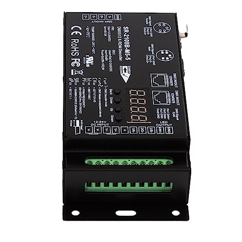 Décodeur DMX 8/16 bits haute résolution variateur LED 5 canaux PWM 5x8A - 4