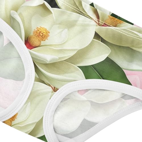 Floral Green Pink Little Girl Panties Girls Underwear Toddlers Cotton Bright Briefs Kids Undies 2t4