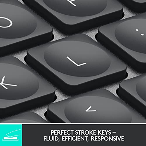 Logitech Mx Keys Mini Minimalist Wireless Illuminated Keyboard, Compact, Bluetooth, Backlit, Usb-C, Compatible With Apple Macos, Ios, Windows, Linux, Android, Metal Build - Graphite #TOP1