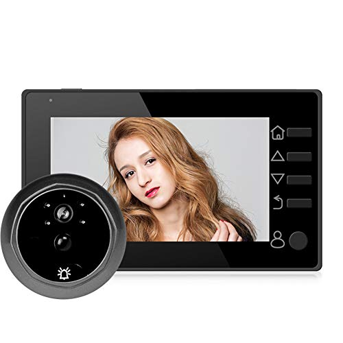 Visuelle Gegensprechanlage Türsprechanlage 4,3"Monitor Wireless Digital Türspion Viewer 2-Wege Audio Video Tür Auge Türklingel