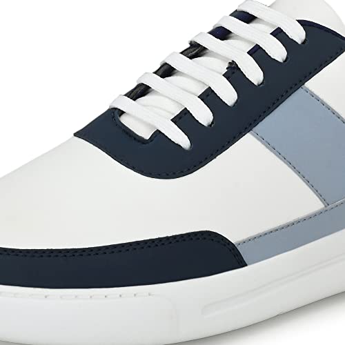 Image of Centrino Canvas Shoes for Men Sneakers | Casual Shoes for Man Stylish | Lightweight Lace-Up Design with Cushioned Insole | Breathable Comfortable Walking Shoes | Anti-Skid Sole | Mens Sneaker Shoes (3211)