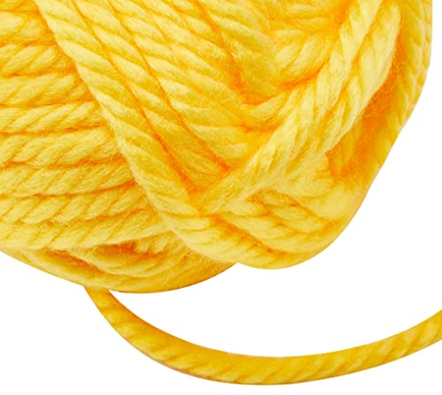 Lion Brand Yarn Hometown Yarn, Bulky Yarn, Yarn For Knitting And Crocheting, 1-Pack, Pittsburgh Yellow #TOP4
