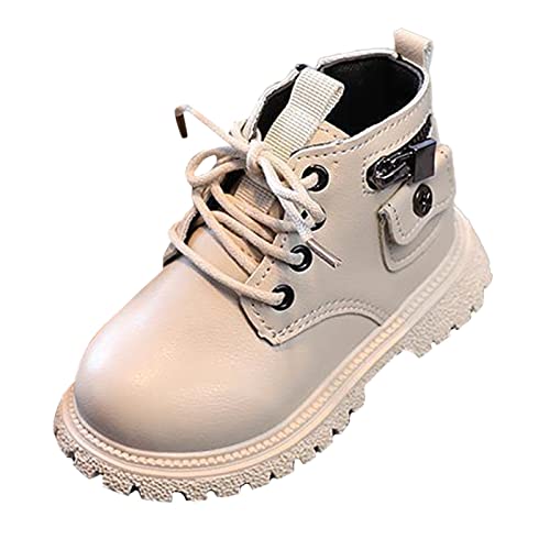 Autumn Winter New Boys Girls British Single Boot Boys Kids Side Zipper Fashion Short Lightweight Snow Boots Toddler