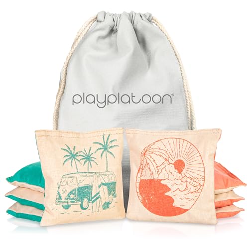 Play Platoon Professional Cornhole Bags, Set of 8 - Print Design