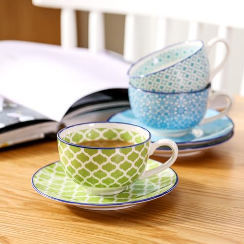 Vancasso Serie Macaron Set di 4 Tazze e 4 Piattini...