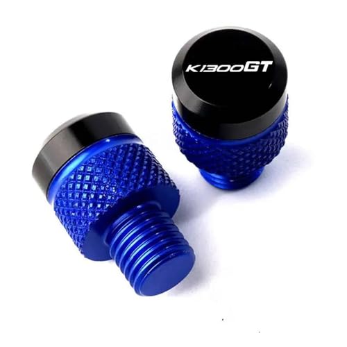 Bouchons de trous pour rétroviseurs BMW K1300GT 2009-2016 CNC turquoise