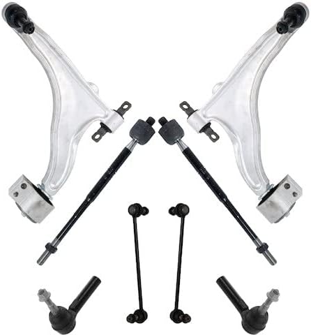 Front Lower Control Arm Ball Joint and Sway Bar Link Tie Rod End Kit - 8 Piece - Compatible with 2010-2016 Cadillac SRX