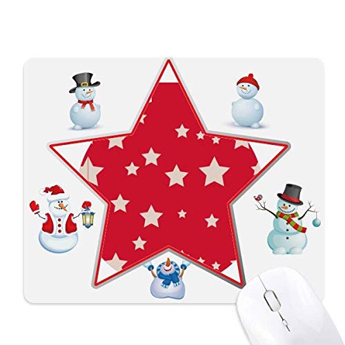 Tapis de souris le bonhomme de neige l'Étoile de Noël red festival finition soignée