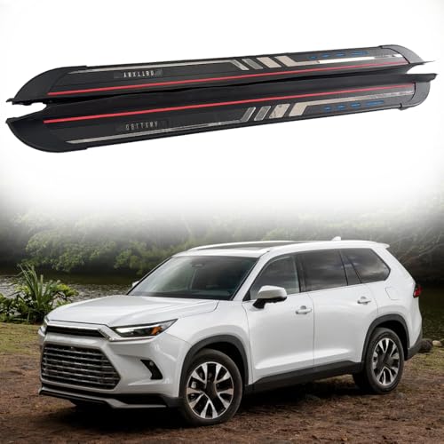 2Pcs Running Board Side Step Pedals Nerf Bar para Toyota Grand Highlander 2024 miniatura 1