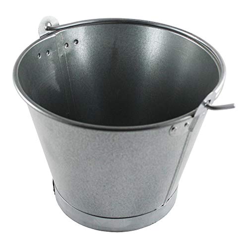 Wurko - Cubo Chapa Galvanizado Asa Lisa 20 cm, 2 litros