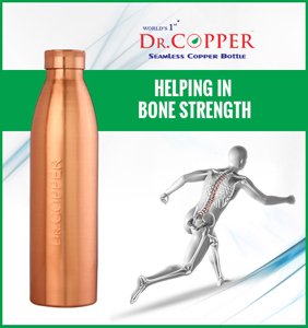 Amazon | Dr. Copper 世界初の縫い目のない銅製ウォーターボトル | Dr