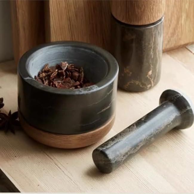 Mortar and Pestle Set Marble Mortar Manual Garlic Pounder Household Grinder Kitchen Garlic Press Pestle Set Seasoning Spice Tools