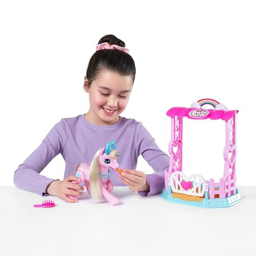 Unicornio interactivo con establo Pets Alive juguete robótico a pilas 5