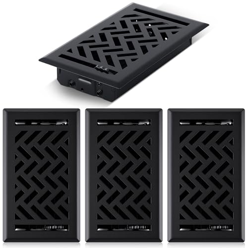 Grille d'aération de sol acier chauffage ventilation maison 10,2x20,3 cm