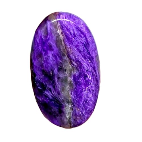 Charoite naturelle cabochon 38x21x5mm pour création de bijoux DIY