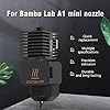 4-Pack Bamboo A1 mini/A1 Hotend Kit, 0.2/0.4/0.6/0.8mm Hardened Steel Nozzle for Bambu Lab A1/A1mini, 3D Printer Print Head Replacement Nozzle for Bambu A1 Parts Precision & High-Speed Printing