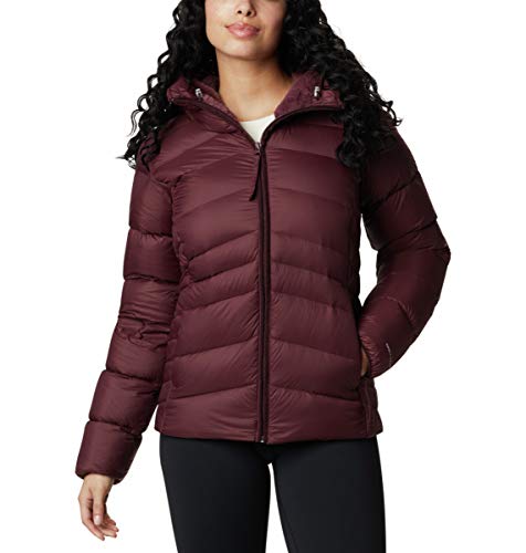 Columbia Women's Autumn Park Down Hooded Jacket, Malbec, Medium