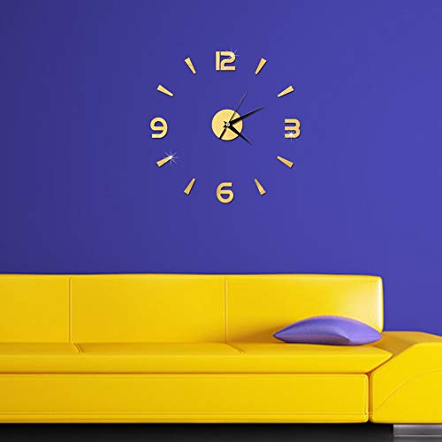 Reloj de pared grande para decorar el comedor con pegatinas elegantes 3