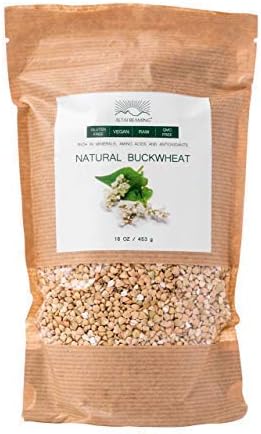 Altai Beaming Natural Buckwheat Groats | Gluten Free Vegan Raw Non-GMO Superfood | Natural Wheat Free Protein & Fiber Rich Food | Not Grains But Seeds | From the Altai Mountains Of Siberia (16 Oz Bag)