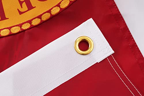 Drapeau de Floride 9,5x15,2 cm brodé FRF FLAG en nylon 210D résistant avec oeillets - 4