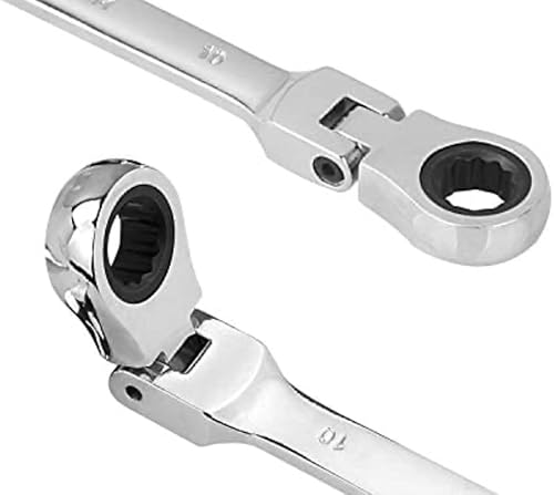 Miniatura 4 de Xtreme Llave de trinquete flexible de punto apretado con movimiento de 5 y acero pulido endurecido para proyectos con espacios métricos estrechos