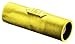 Hubbell Wiring Systems HBLDMY Single Pole Double Male Gender Reversing Device, Male-Male Connection, 1-31/64" Diameter x 4-21/32" Length, Yellow