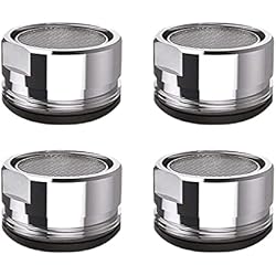 Filtro Grifo Fregadero VEGCOO 4 Piezas M24 Aireador de Grifo de Acero Inoxidable Filtro de Grifo de Baño de Cocina Filtro Agua Grifo Difusor Accesories