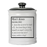 Cottage Creek Mimi's Kisses Jar | Mimi Gifts | Piggy Bank for Mimi | Best Mimi Ever | Ceramic Piggy Bank