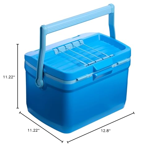 Image of Stanley Adventure Outdoor Cooler 16 qt | Heavy Duty Outdoor Camping Cooler with Easy Carry Top Handle | 36 Hour Cooling Ice Chest for 21 Cans| BPA-Free | Azure